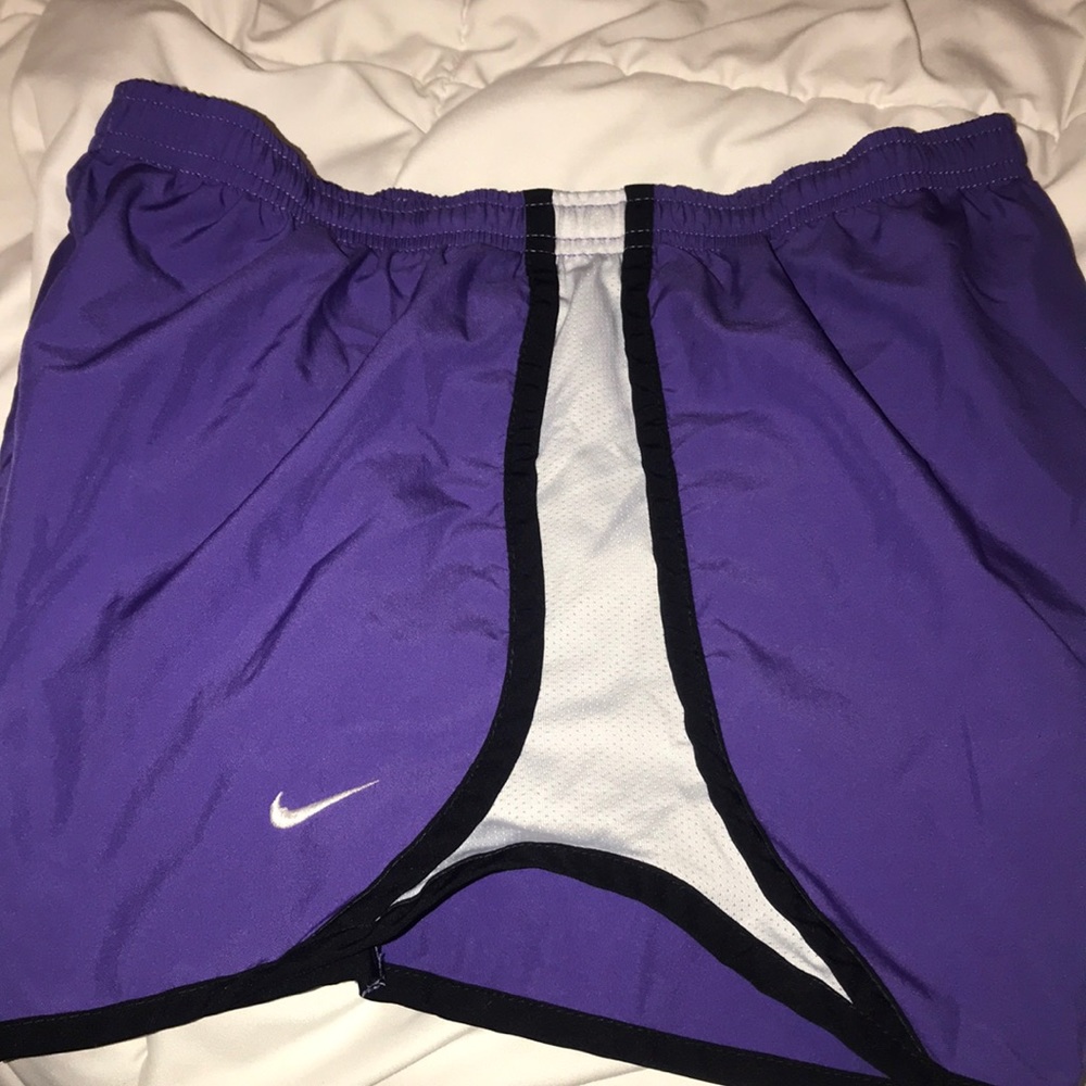 Purple Nike shorts